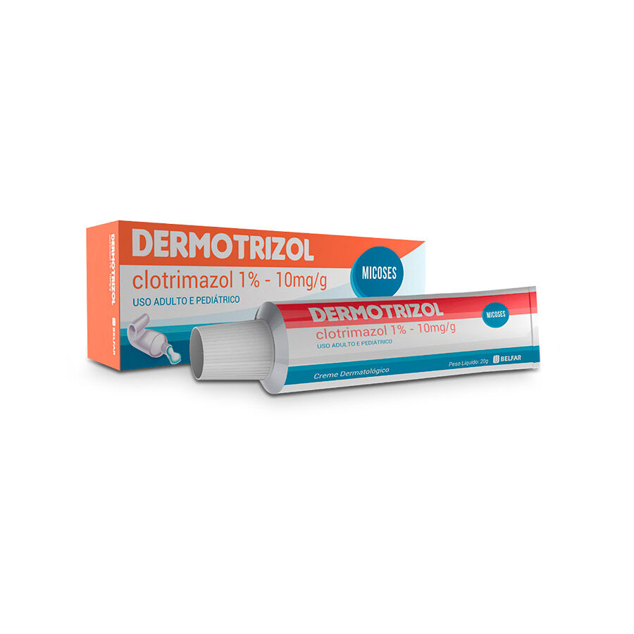 Dermotrizol Creme 20 g.<BR><H5>Clotrimazol 1% </H5>
