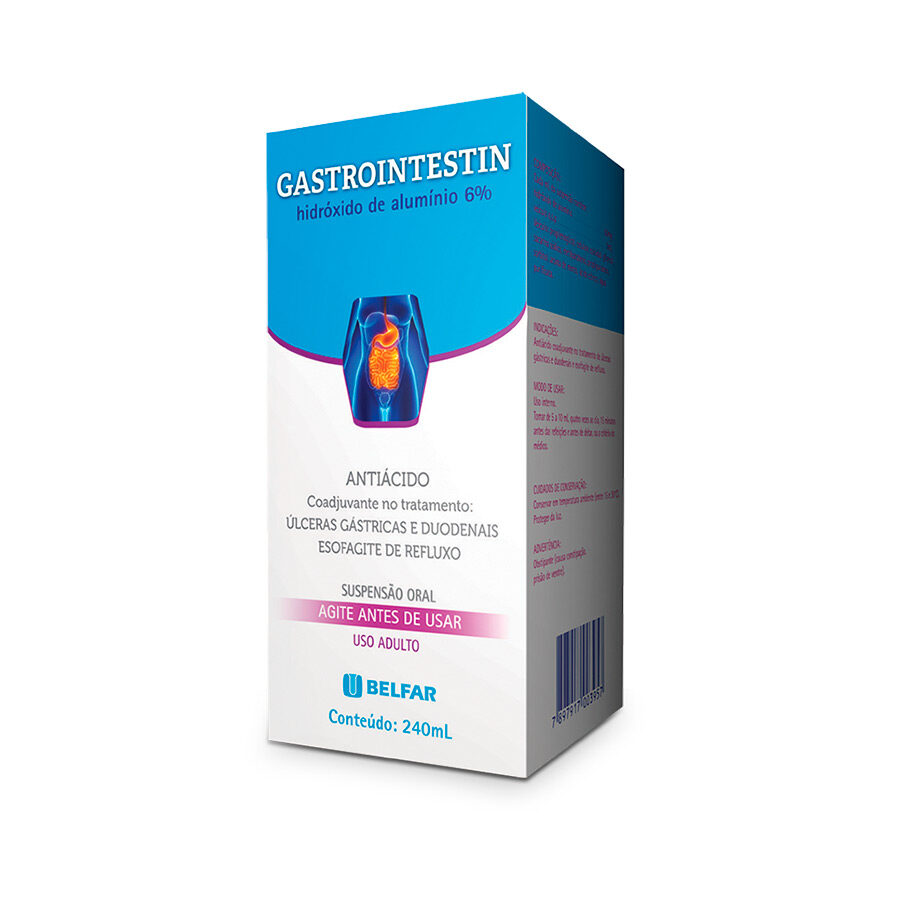 Gastrointestin 240 mL<BR><H5>Hidróxido de alumínio 6%</H5>