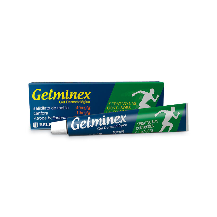 Gelminex gel dermatológico 20g<BR><H5>Salicilato de metila 40mg/g + cânfora 10mg/g + Atropa belladona 13,6mg/g</H5>