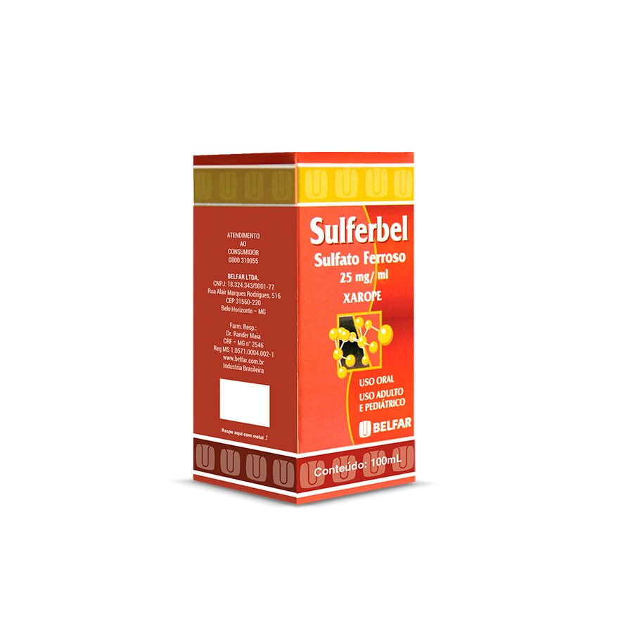 Sulferbel 25mg 100mL Xarope